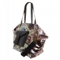 Preview: ITAL. LADY'S SHOULDER BAG SHOPPER IN CANVAS AND LEATHER WITH PAILLETTE SHCV3030