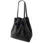 Preview: ITALIENISCHE DAMEN SCHULTERTASCHE SHOPPER AUS GENARBTE RINDLEDER SHG8956