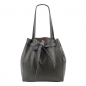 Preview: ITALIENISCHE DAMEN SCHULTERTASCHE SHOPPER AUS GENARBTE RINDLEDER SHG8956