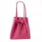 Preview: ITALIENISCHE DAMEN SCHULTERTASCHE SHOPPER AUS GENARBTE RINDLEDER SHG8956