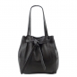 Preview: ITALIENISCHE DAMEN SCHULTERTASCHE SHOPPER AUS GENARBTE RINDLEDER SHG8956