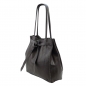 Preview: ITALIENISCHE DAMEN SCHULTERTASCHE SHOPPER AUS GENARBTE RINDLEDER SHG8956