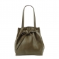 Preview: ITALIENISCHE DAMEN SCHULTERTASCHE SHOPPER AUS GENARBTE RINDLEDER SHG8956