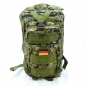 Preview: Camouflage Rucksack mit Klett-Abzeichen Deutschland Flagge SHR1777