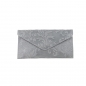 Preview: DAMEN CLUTCH UMHÄNGETASCHE AUS RINDLEDER MIT BLUMEN DRUCK SHG218