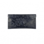 Preview: DAMEN CLUTCH UMHÄNGETASCHE AUS RINDLEDER MIT BLUMEN DRUCK SHG218