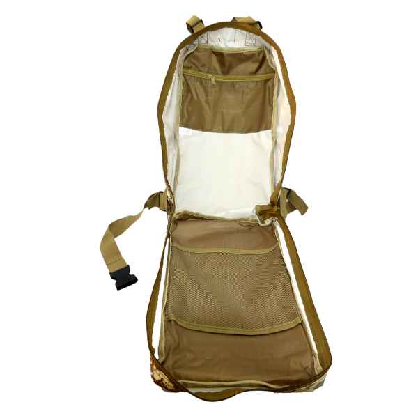 Camouflage Rucksack mit Klett-Abzeichen Deutschland Flagge SHR1777