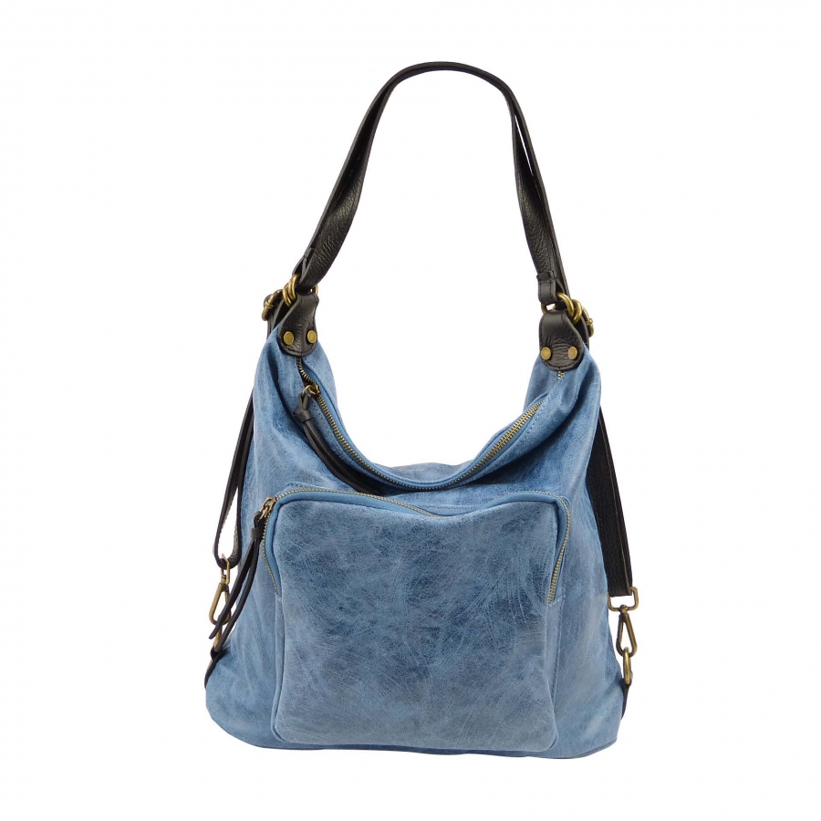 Damen Schultertasche Rucksack aus Rindleder SH3519