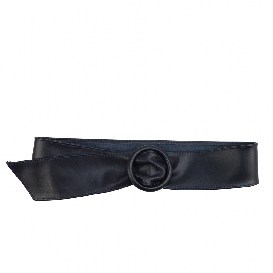 Ladies wrap belt made of cowhide nappa leather SHGG909