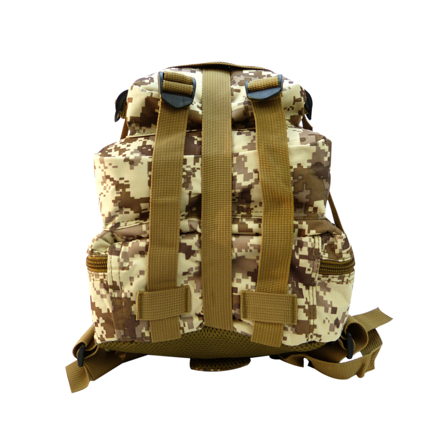 Camouflage Rucksack mit Klett-Abzeichen Deutschland Flagge SHR1777